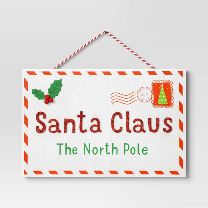 11"x14" Letter to Santa Christmas Wall Decor - Wondershop: Horizontal Sign, Seasonal Holiday Art