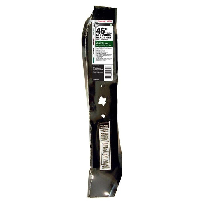 MTD Genuine Parts Side-Discharge 46 in. 3-in-1 Mower Blade Set For Riding Mowers 3 pk