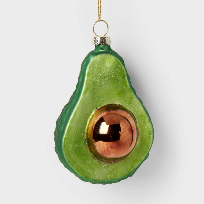 Glass Avocado Christmas Tree Ornament - Wondershop