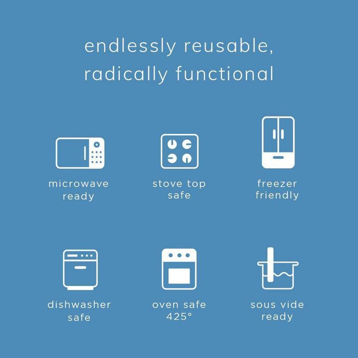 Stasher Reusable Food Storage Half Gallon Bag - Aqua