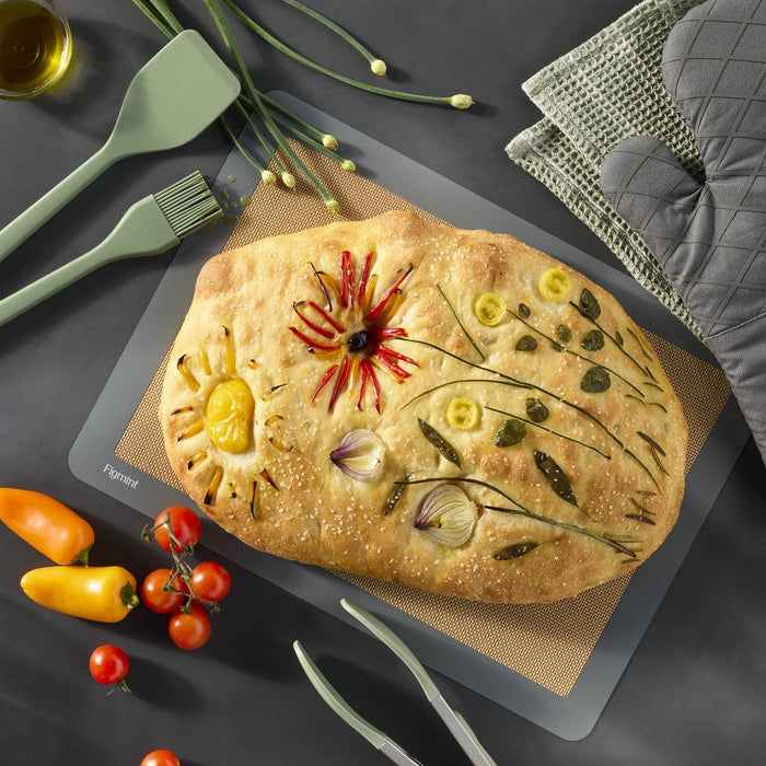 11.5"x15.5" Large Baking Mat Beige - Figmint: Silicone Liner, BPA-Free, Oven & Dishwasher Safe, Fiberglass