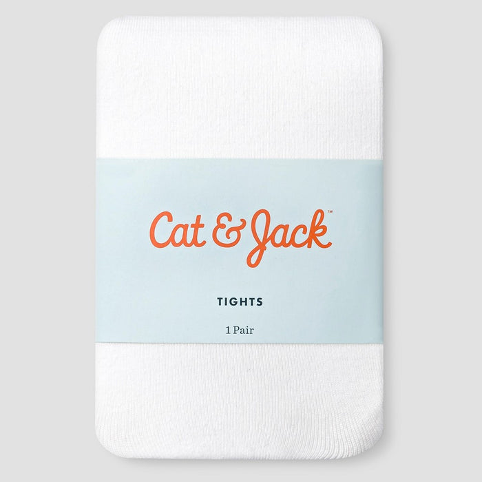 Baby Girls' Solid Tights - Cat & Jack White 6-12M