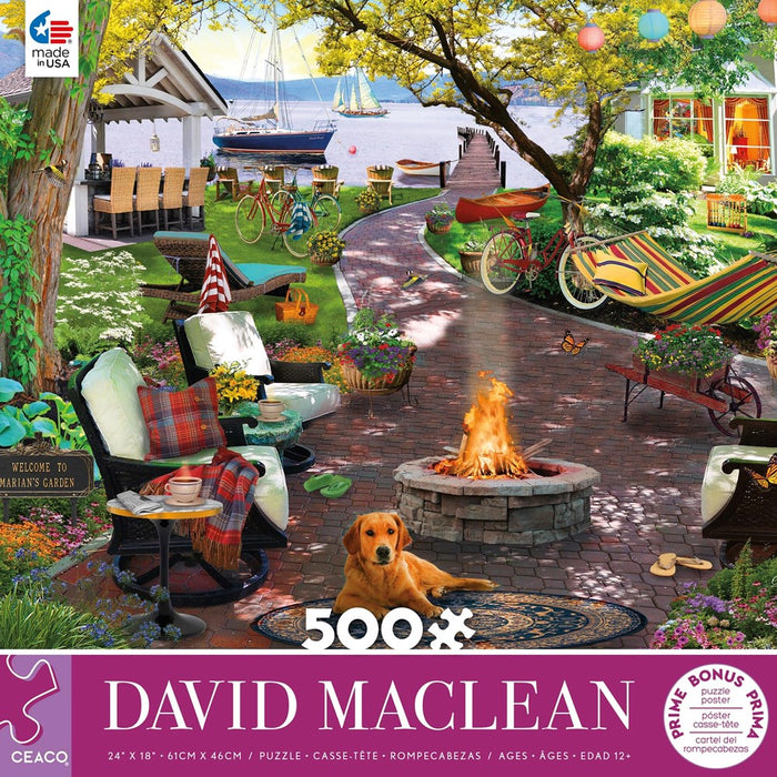 Ceaco David Maclean Marian's Garden 500 pc Puzzle