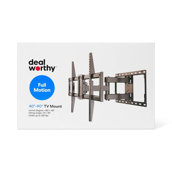 Full Motion 40" - 90" TV Mount - dealworthy