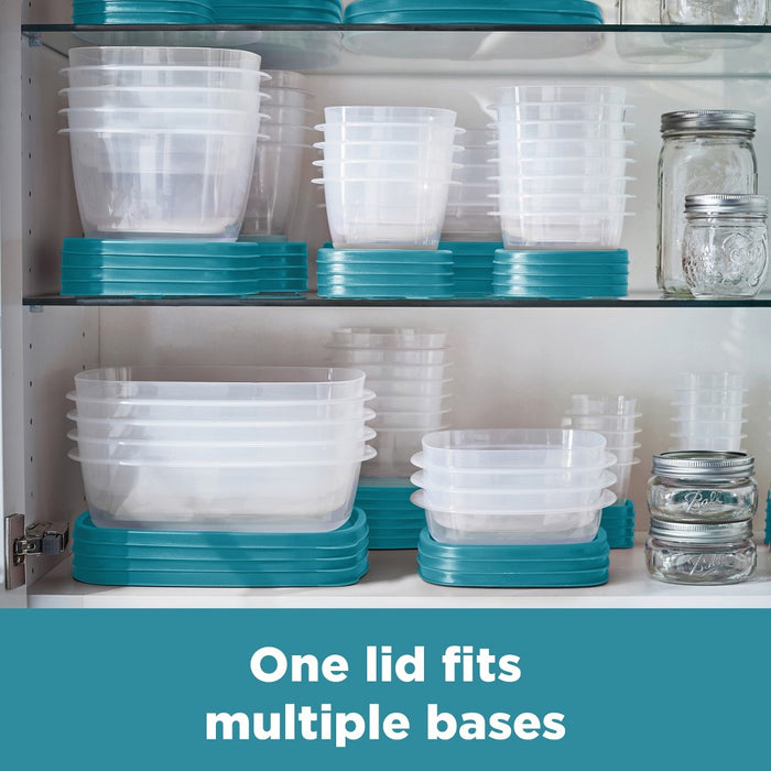 Rubbermaid 24pc Easy Find Lids Food Storage Container Set Peacock