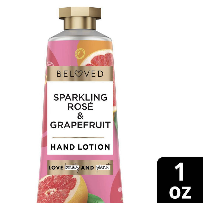 Beloved Sparkling Rose & Grapefruit Hand Lotion, Travel Size - 1oz