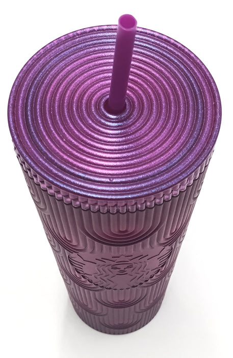 Starbucks 2024 Purple Pearl Shell Mermaid Siren Scales Tumbler - 24 oz.