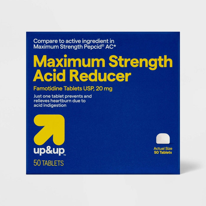 Famotidine 20mg Maximum Strength Acid Reducer Tablets - 50ct - up&up