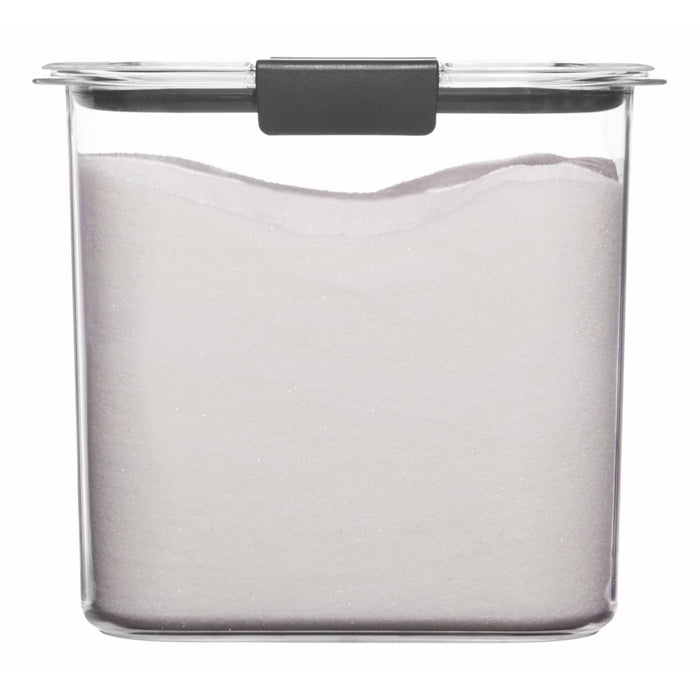 Rubbermaid Brilliance 12 cup Pantry Airtight Food Storage Container: BPA-Free, Clear Plastic, Freezer & Dishwasher-Safe