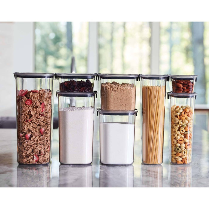 Rubbermaid Brilliance 12 cup Pantry Airtight Food Storage Container: BPA-Free, Clear Plastic, Freezer & Dishwasher-Safe