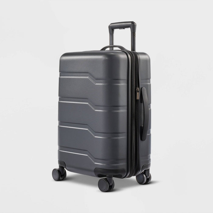 Hardside Carry On Suitcase Gray - Open Story (LOCAL PICKUP ONLY)