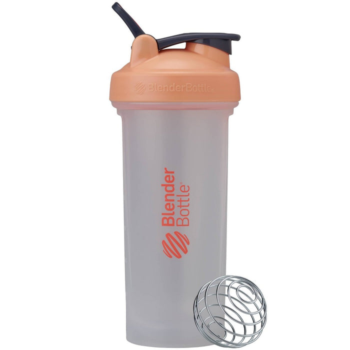 BlenderBottle 28oz Classic Plastic Tumbler - Clear/Peach