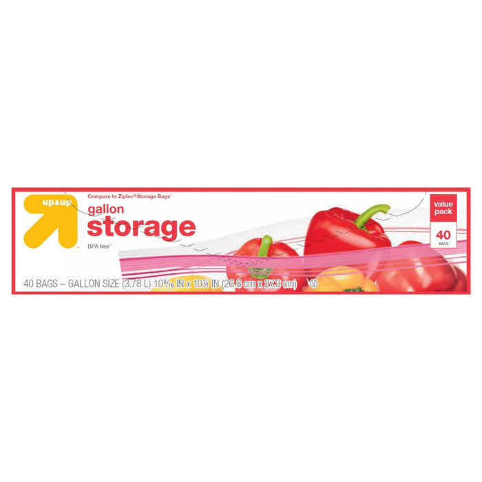 Gallon Storage Bags - 40ct - Up&Up (Compare to Ziploc Storage Bags)
