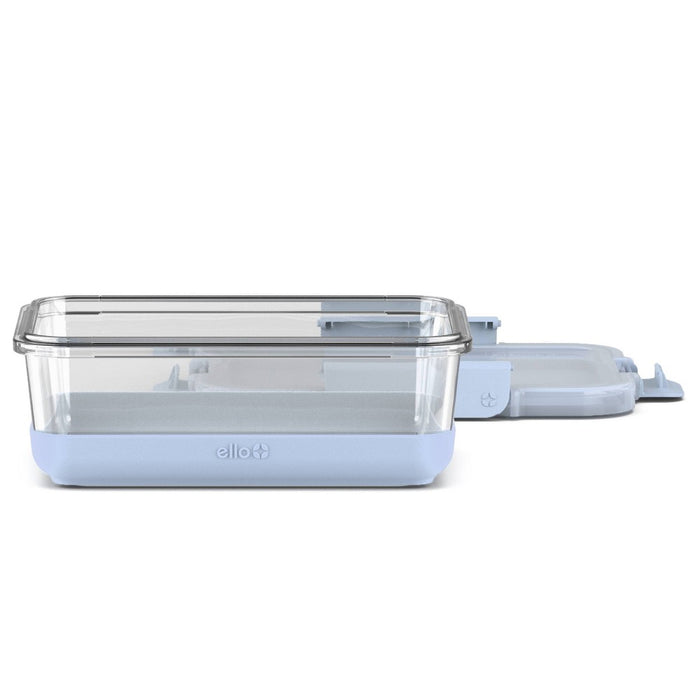 Ello Refresh 5 Cup Glass Food Storage Container Blue: BPA-Free, Microwave & Oven Safe, Dishwasher Safe, Freezer Safe