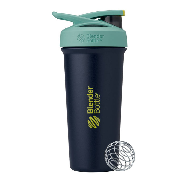 BlenderBottle 25oz Strada Sleek Stainless Steel Tumbler - Navy/Teal