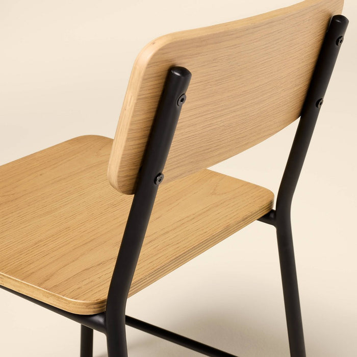 Kids' Wood & Steel Activity Chairs Natural/Black (Set of 2) - Hearth & Hand with Magnolia (LOCAL PICKUP ONLY)