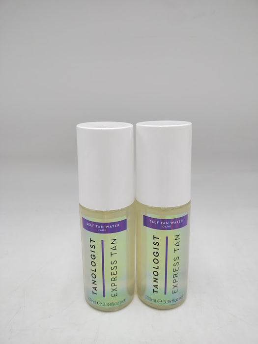 2 PACK !! Tanologist Mini Water Sunless Tanning Treatment - Dark - 3.38 fl oz