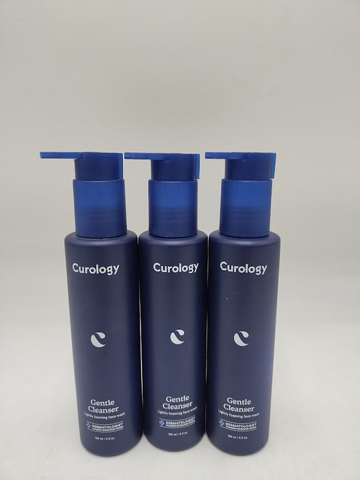 3 PACK !! Curology Gentle Cleanser, Lightly Foaming Face Wash - Unscented