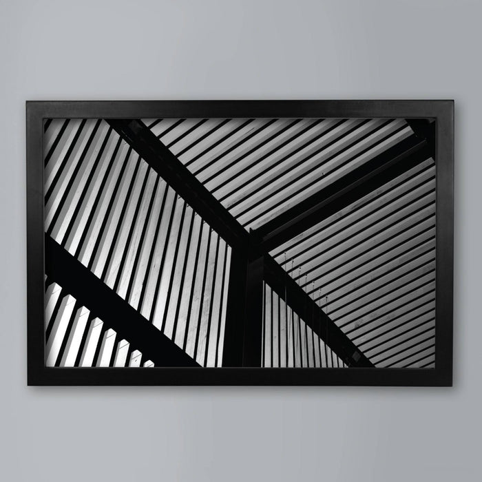 11" x 17" Single Picture Frame Black - Threshold: Modern MDF Wall Mount, Glass Glazing, Holds Posters & Photos