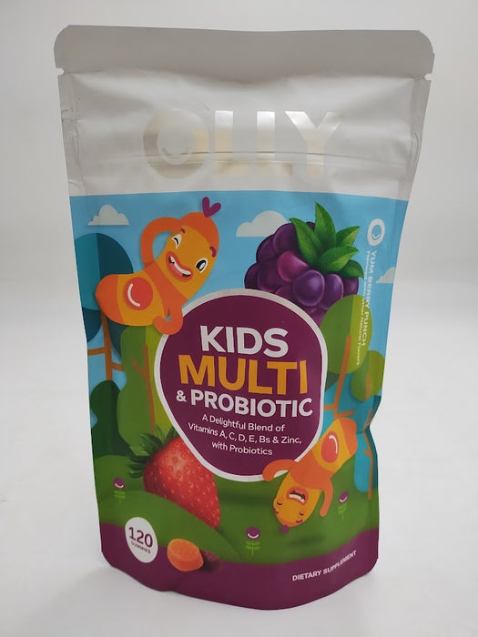 OLLY Kids' Multivitamin + Probiotic Gummies - Berry Punch - 120ct - EXP: 07/2026