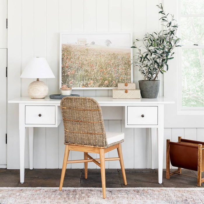 Dana Point Wood Writing Desk with Drawers White - Threshold designed with Studio McGee (LOCAL PICKUP ONLY)