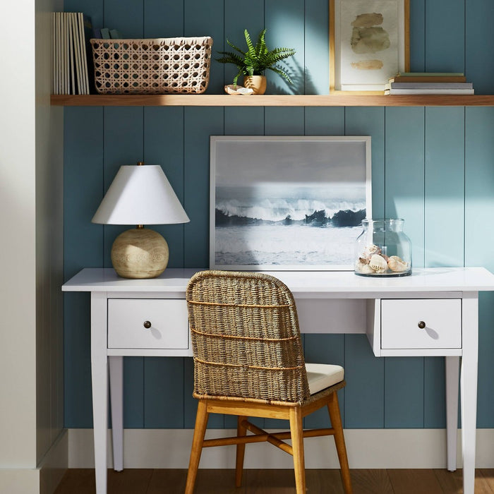 Dana Point Wood Writing Desk with Drawers White - Threshold designed with Studio McGee (LOCAL PICKUP ONLY)