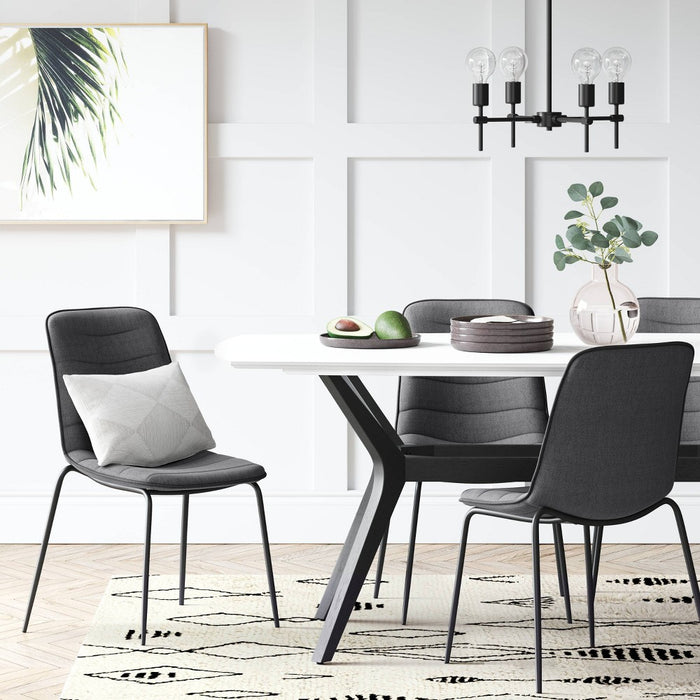 2pk Haverhood Dining Chairs Dark Gray - Project 62 (LOCAL PICKUP ONLY)