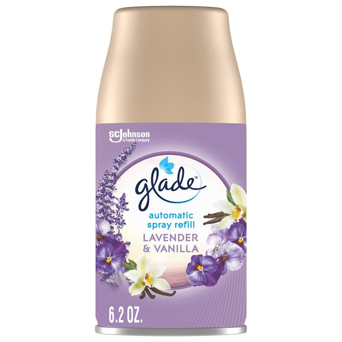 Glade Automatic Spray Refill, Air Freshener For Home And Bathroom, Lavender & Vanilla, 6.2 Oz