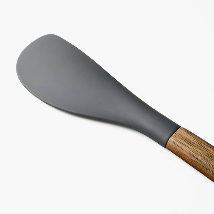 Acacia Wood/Silicone Spatula Gray - Figmint