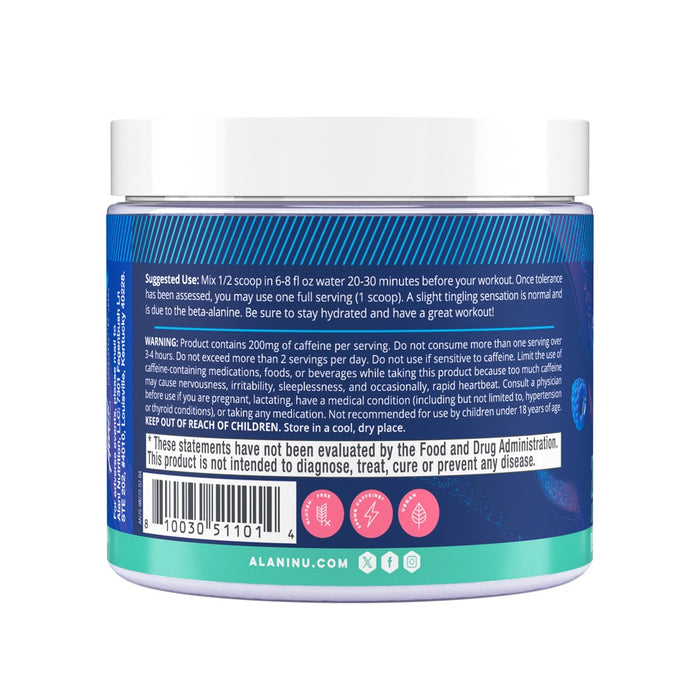 Alani Nutrition Pre-Workout Energy Supplement - Breezeberry - 6.8oz