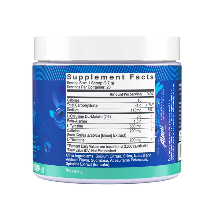 Alani Nutrition Pre-Workout Energy Supplement - Breezeberry - 6.8oz