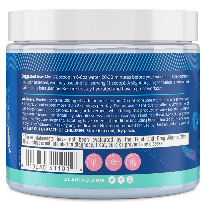 Alani Nutrition Pre-Workout Energy Supplement - Breezeberry - 6.8oz