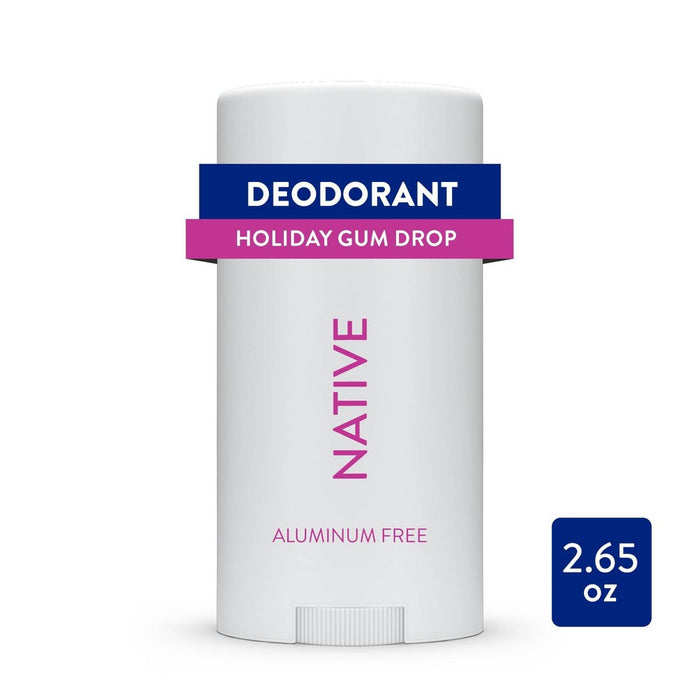 Native Limited Edition Aluminum Free Deodorant - Holiday Gumdrop - 2.65oz