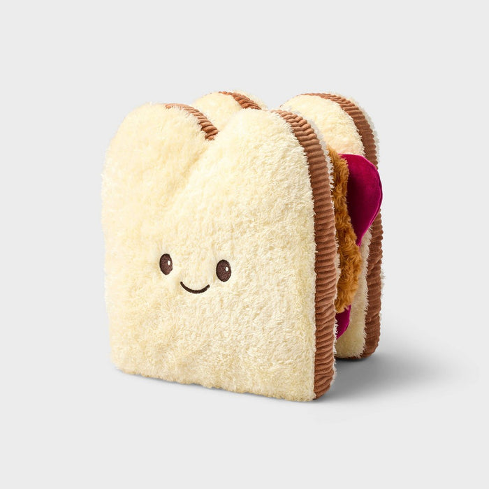 12" Stackable Peanut Butter and Jelly Sandwich Stuffed Animal - Gigglescape