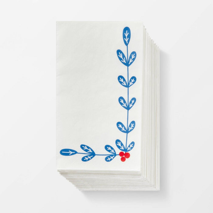 20ct Christmas Scandinavian Holiday Guest Towel - Spritz