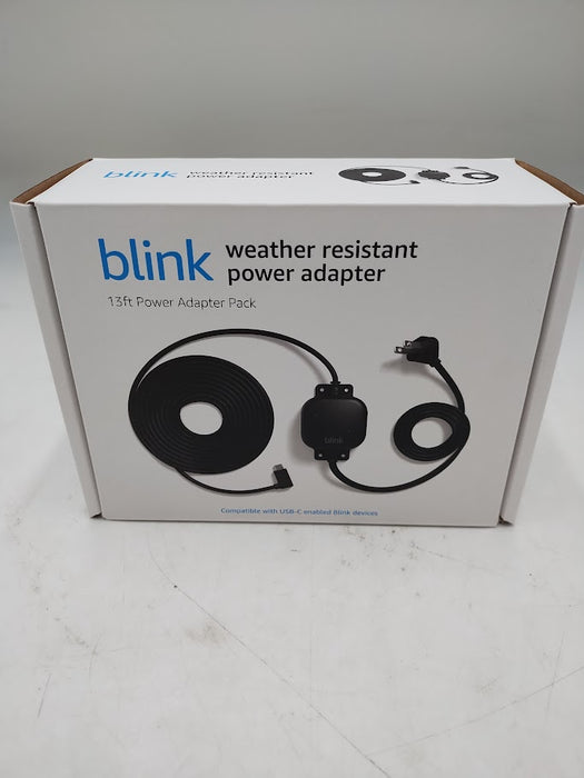 Blink Weather Resistant 13ft Power Adapter for Blink Mini 2 and Blink Outdoor 4 - Black SEE DETAILS