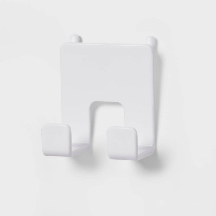 Set of 2 Pegboard Double Hooks - Brightroom: Adjustable Storage & Organization, Portable Utility Shelf Parts