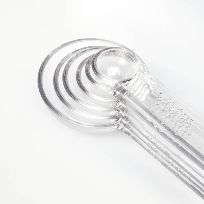 6pc Tritan Plastic Measuring Spoons Clear - Figmint