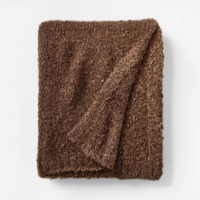 Boucle Throw Blanket - Threshold designed with Studio McGee: Midweight, Machine Washable, Acrylic & Wool Blend, 50x60"