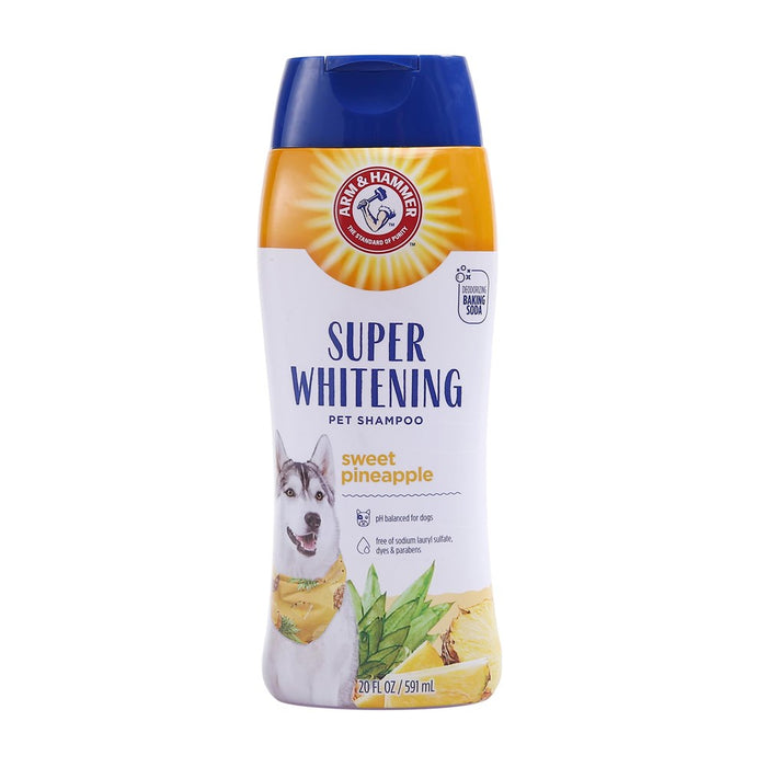 Arm & Hammer For Pets Brightening Dog Shampoo, 20Oz Sweet Pineapple Scent | Professional Quality Dog Whitening Shampoo, Free Of Sodium Lauryl Sulfate & Parabens | Arm & Hammer Dog Shampoos
