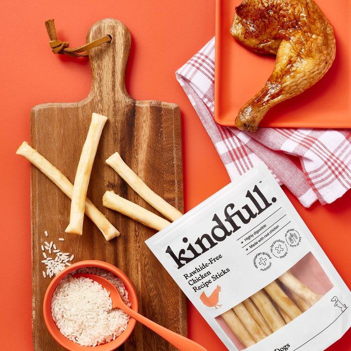 Rawhide-Free Chicken Recipe Stick Dog Treat - 3.5oz/10ct - Kindfull