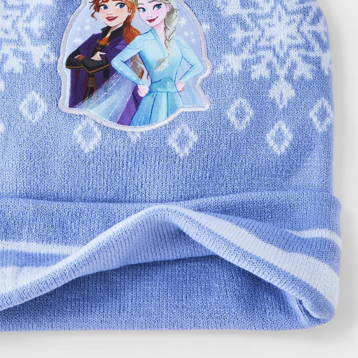 Girls' Frozen Pom Beanie - Purple