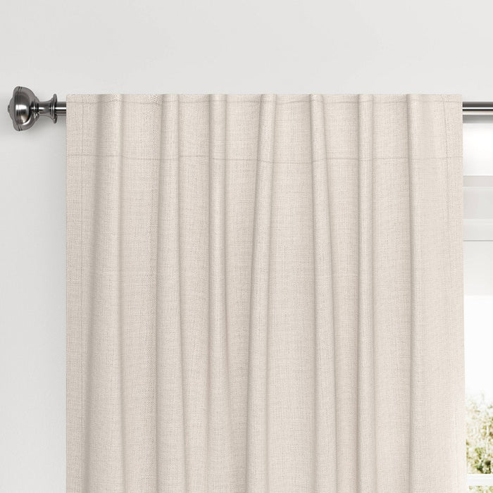 50"x84" Blackout Velvet Window Curtain Panel Cream - Threshold