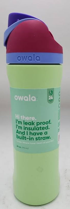 Owala FreeSip 24oz Stainless Steel Water Bottle - Lime Light -SEE DETAILS