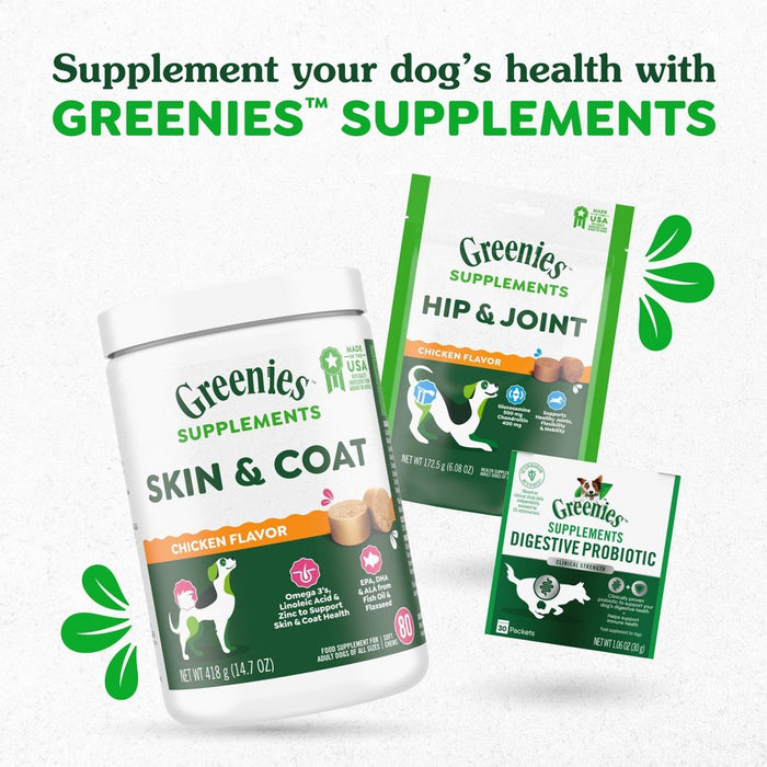 Greenies Hip and Joint Chicken Flavor Supplements for Dogs - 16.2oz/80ct