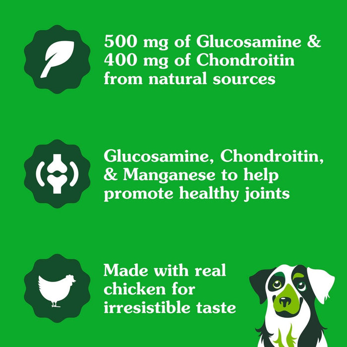 Greenies Hip and Joint Chicken Flavor Supplements for Dogs - 16.2oz/80ct