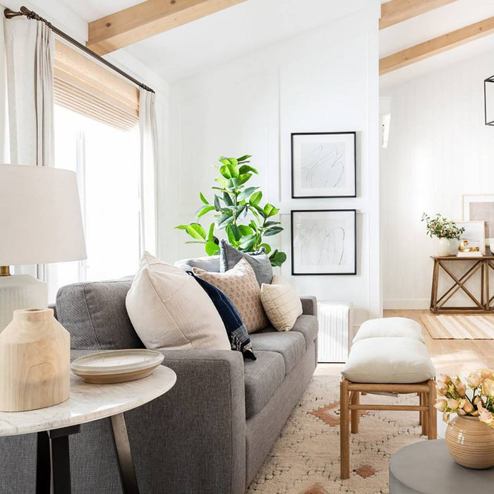 Mercer Rolled Upholstered Armchair with Casters Cream - Threshold designed with Studio McGee (LOCAL PICKUP ONLY)