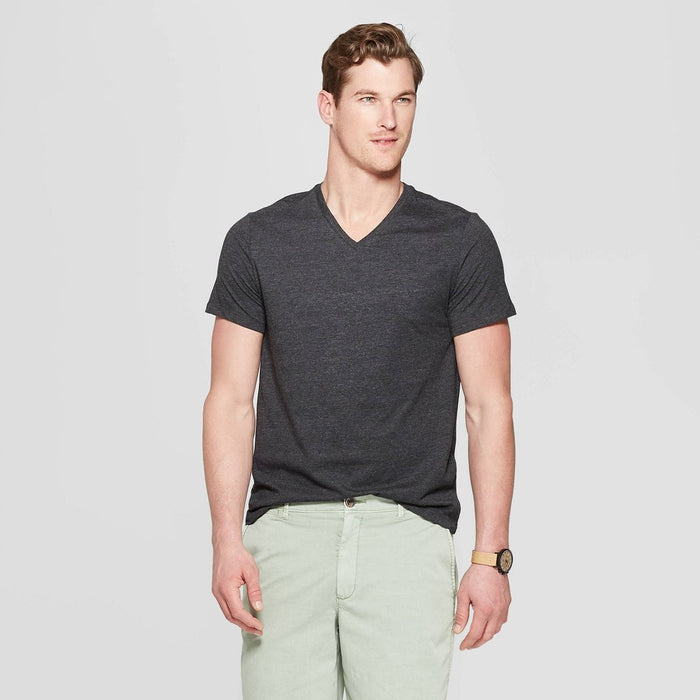 Men's V-Neck T-Shirt Goodfellow & Co Gray S *ADD 3 TO YOUR CART & 1 IS FREE!*