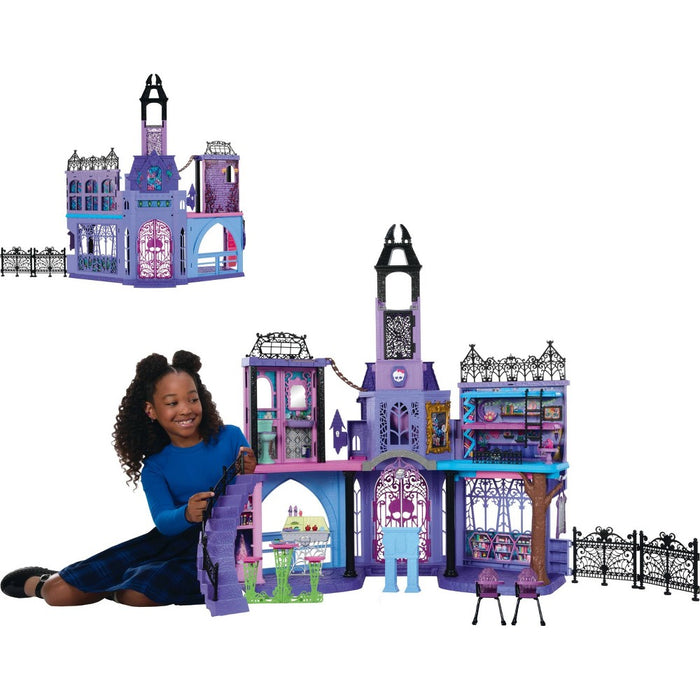 Monster High Haunted High School Doll House with 47pc of Furniture and Accessories (LOCAL PICKUP ONLY)