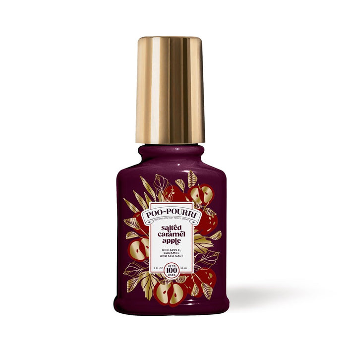Poo-Pourri Before-You-Go Toilet Spray, Salted Caramel Apple, 2 Fl Oz – Caramel, Red Apple And Sea Salt
